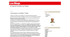 Desktop Screenshot of christianvansinger.blog.24heures.ch
